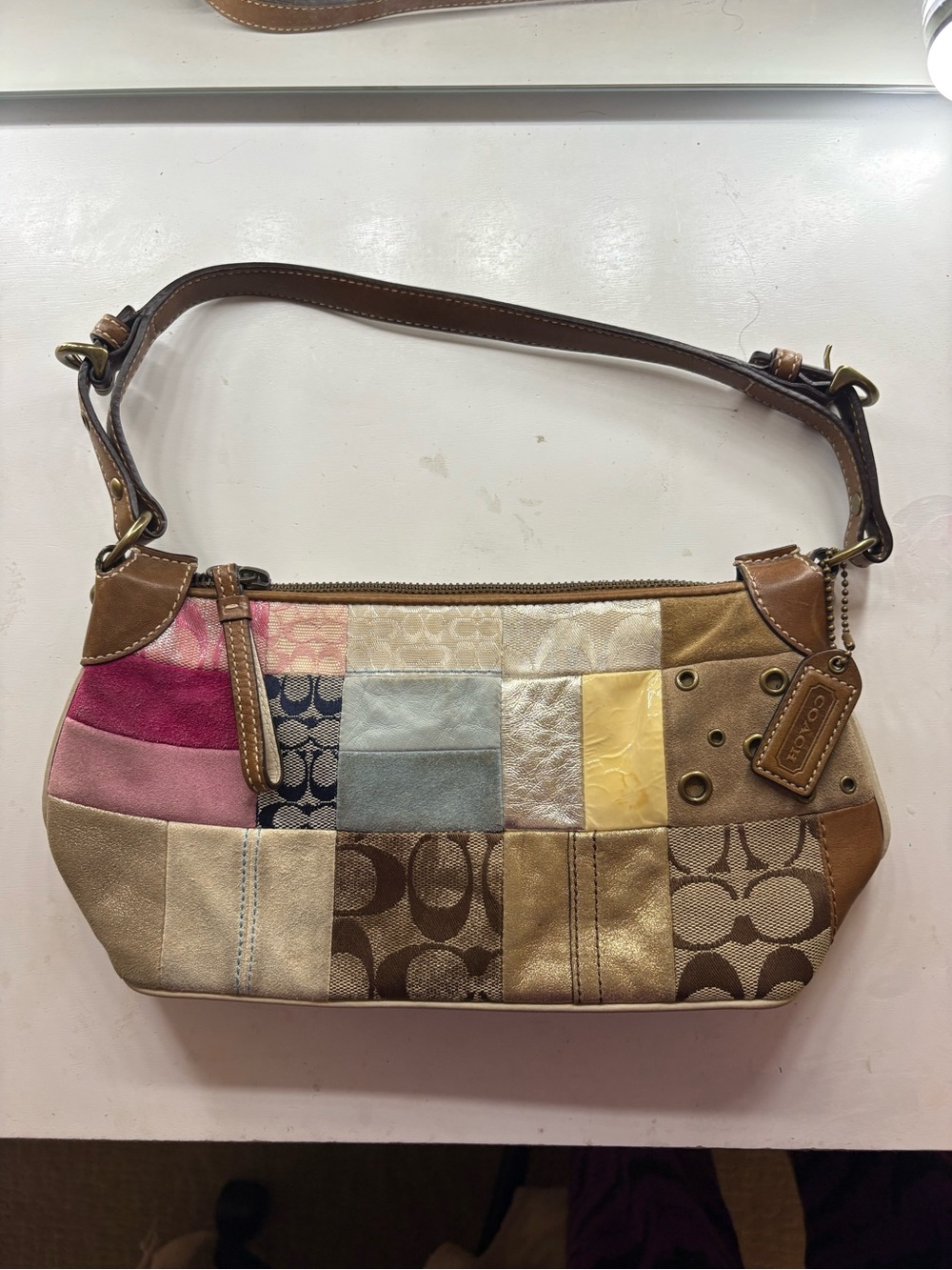 Vintage Patchwork Coach Purse